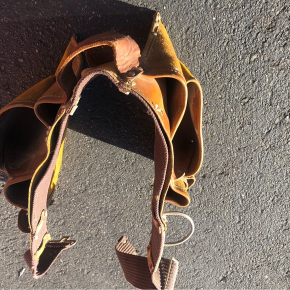 Action Leathercraft 1527 Heavy Duty Leather Tool Belt Carpenter Roofer - Picture 6 of 12